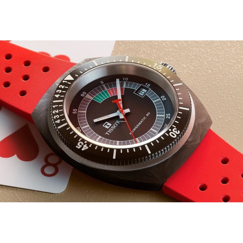 Reloj Tissot Sideral Powermatic 80 Rojo T1454079705702