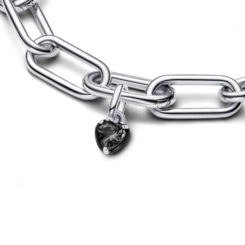 Mini Colgante Pandora ME plata Chakra Corazón Negro 793042C01