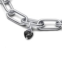 Mini Colgante Pandora ME plata Chakra Corazón Negro 793042C01
