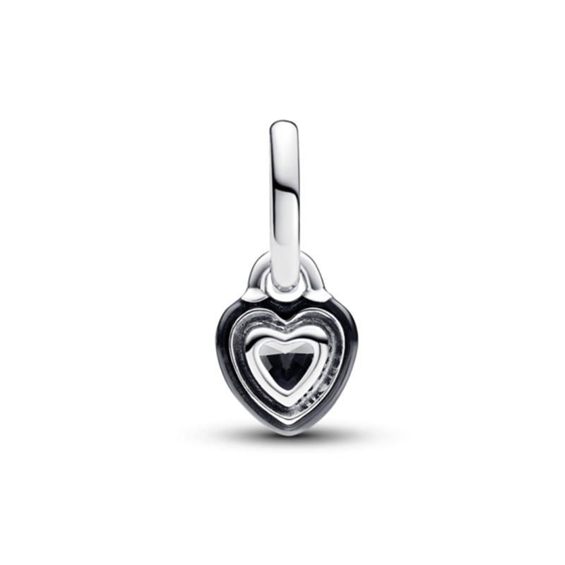 Mini Colgante Pandora ME plata Chakra Corazón Negro 793042C01