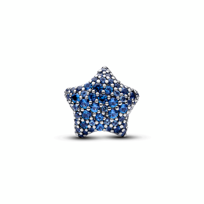 Charm Pandora Estrella Llamativa Brillante en Pavé azul 793026C01