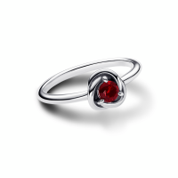 Anillo Pandora Círculo Eternity Rojo 192993C01