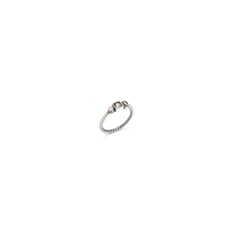 Anillo Raive Ojo de Gato Rosa y Circonitas 15414