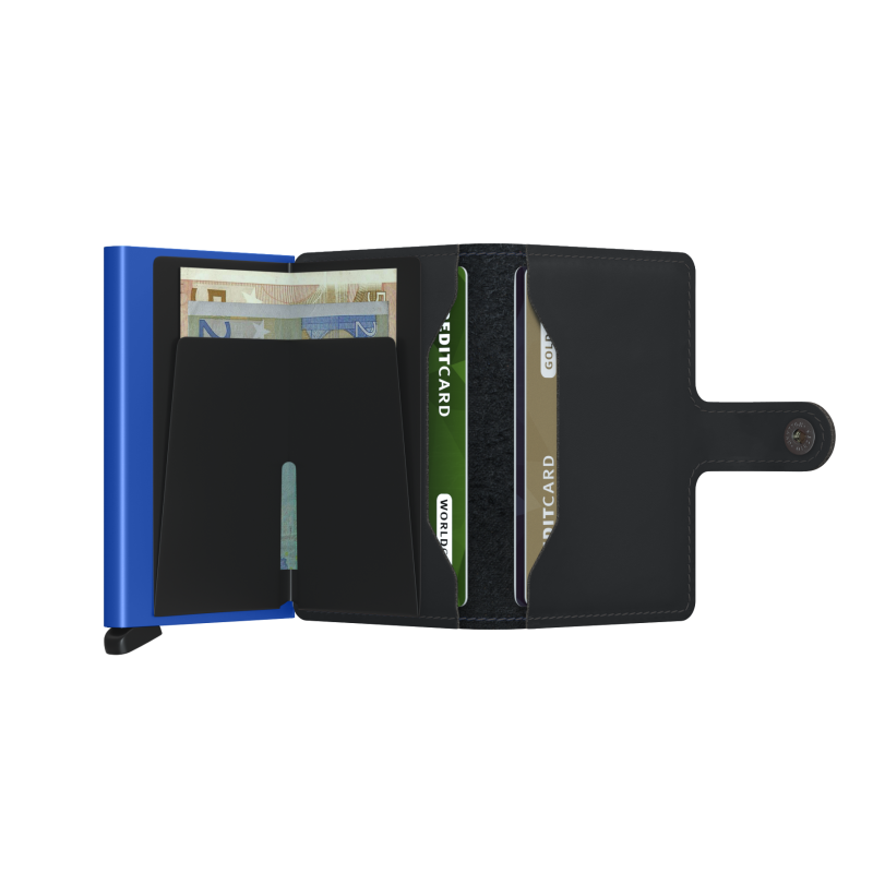 Secrid Miniwallet Matte Black & Blue