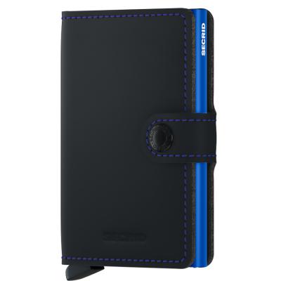 Secrid Miniwallet Matte Black & Blue
