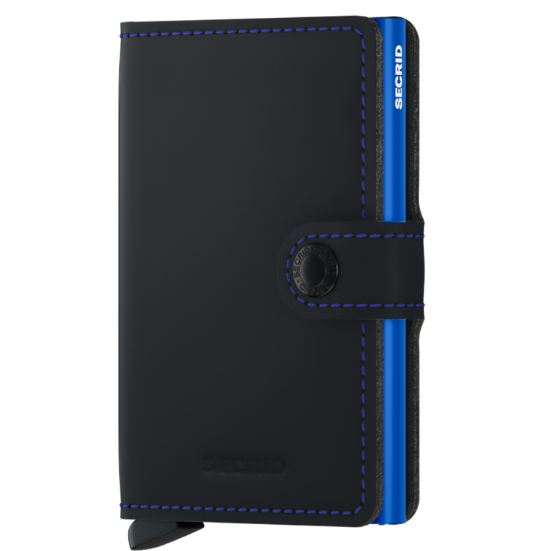 Secrid Miniwallet Matte Black & Blue