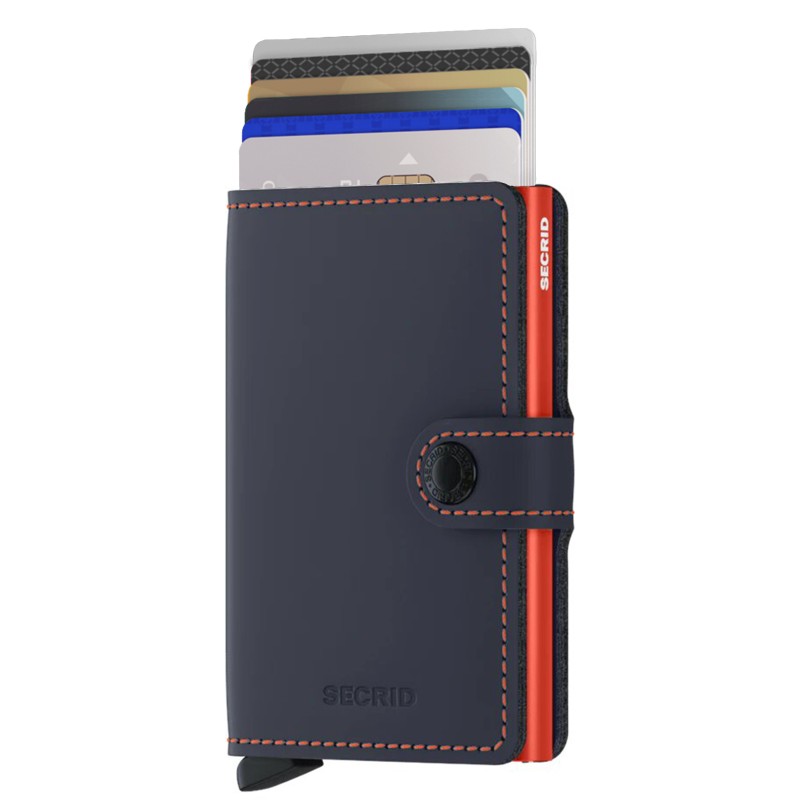 Secrid Miniwallet Matte Nightblue & Orange
