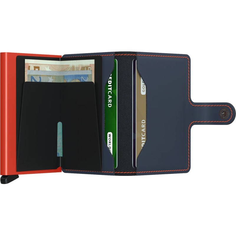 Secrid Miniwallet Matte Nightblue & Orange