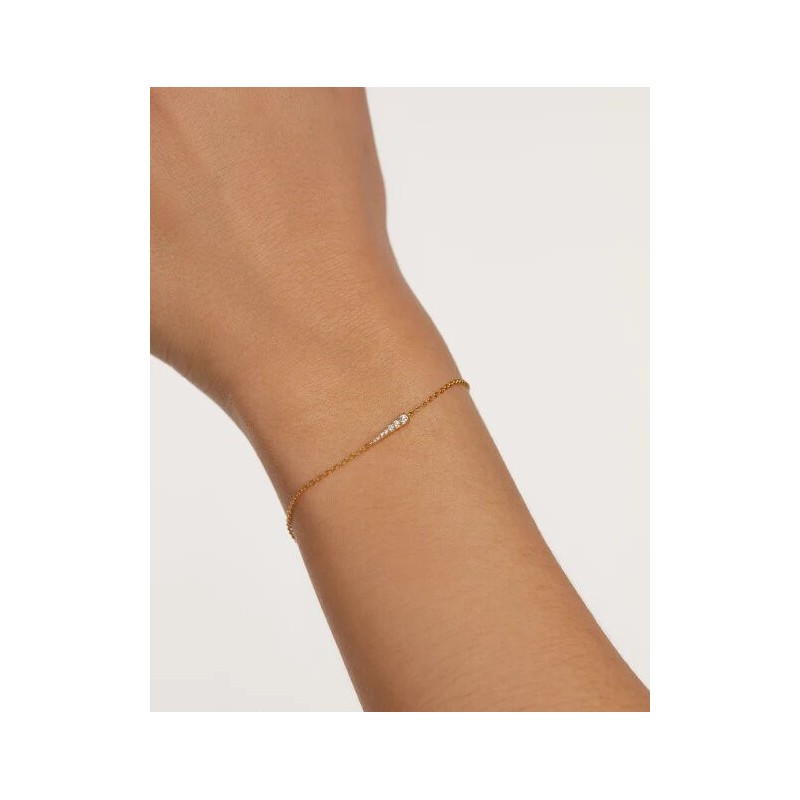 Pulsera Pdpaola Peak Dorada PU01-412-U