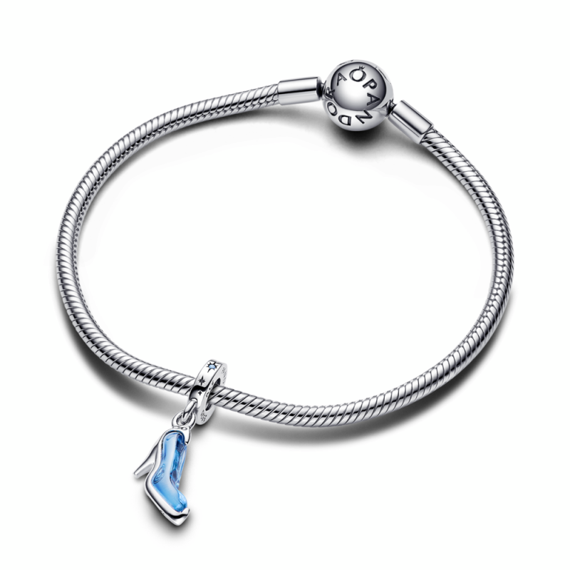 Charm Colgante Pandora plata Zapato Cristal Cenicienta Disney 793071C01