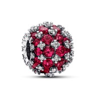 Charm Pandora Redondo Brillante en Pavé Rosa 792630C03