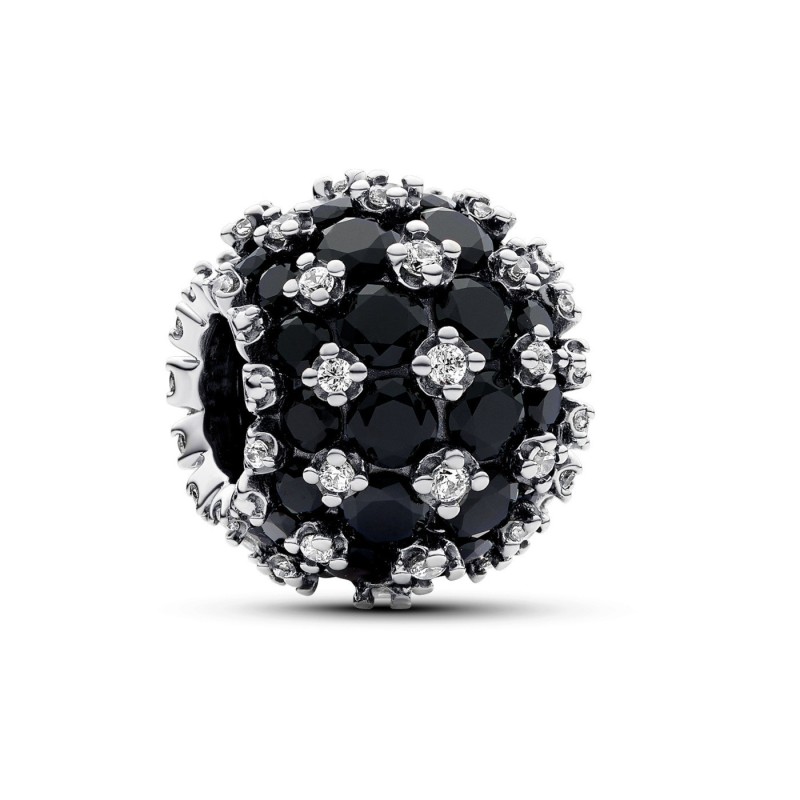 Charm Pandora Redondo Brillante en Pavé Negro 792630C04