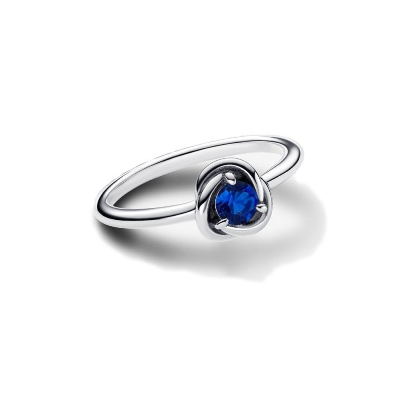 Anillo Pandora Círculo Eternity Azul 192993C09
