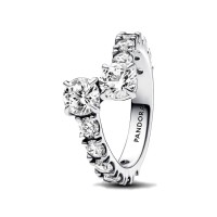 Anillo Pandora Banda Brillante Superpuesta 193149C01