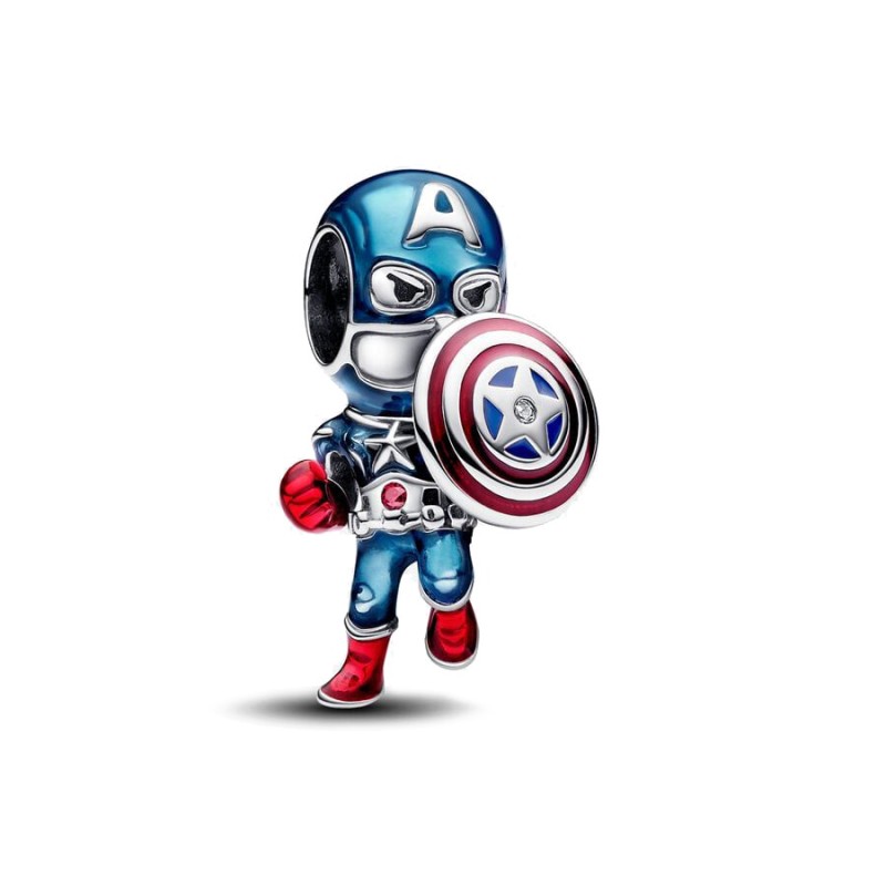 Charm Pandora Capitan América de Los Vengadores de Marvel 793129C01