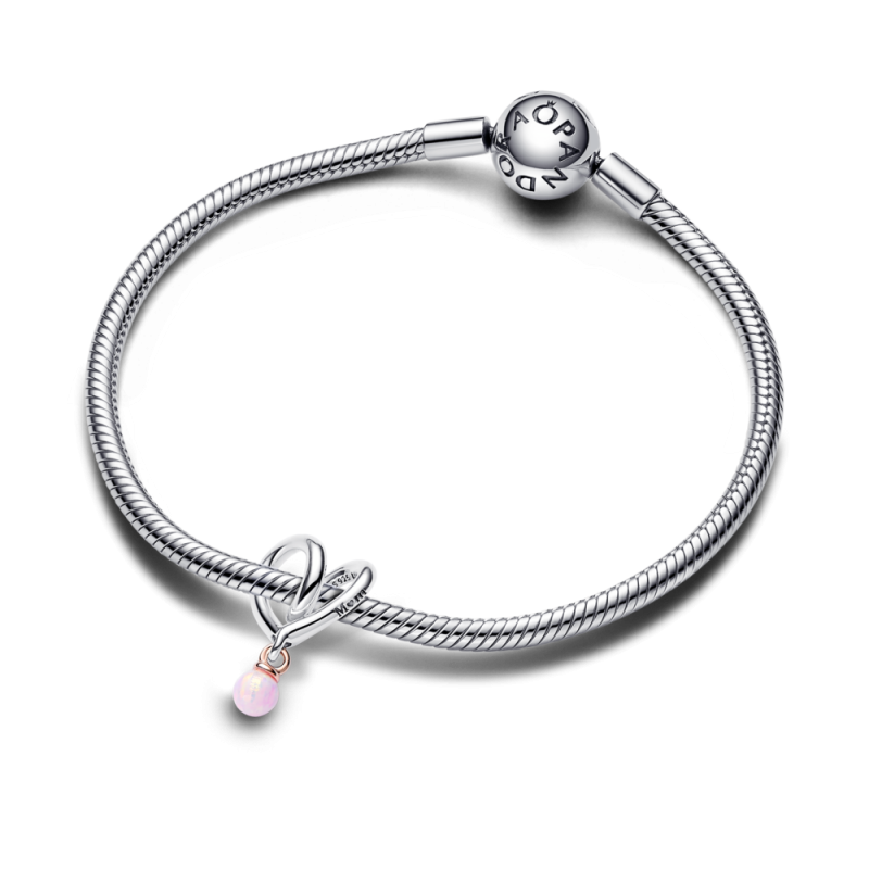 Charm Pandora plata y rosa Corazón Dos Tonos 783242C01