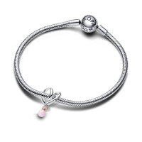 Charm Pandora plata y rosa Corazón Dos Tonos 783242C01
