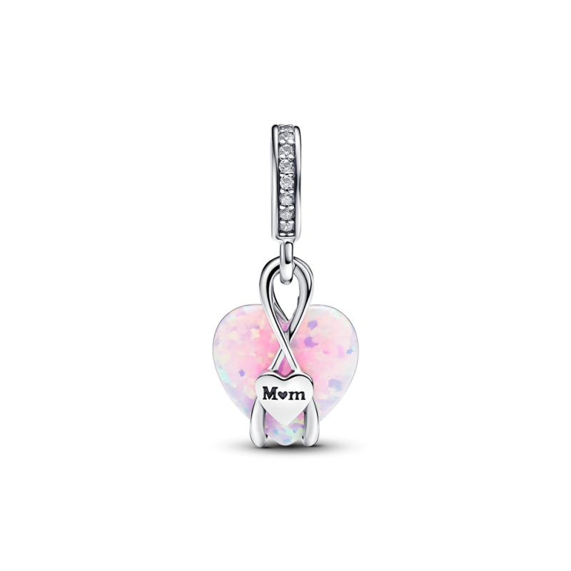 Charm Pandora Colgante plata Corazón Opalescente Mamá 793202C01