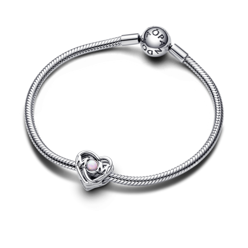 Charm Pandora plata Filigrana Corazón y Madre 793233C01