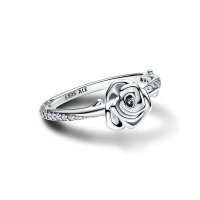 Anillo Pandora plata Rosa Blanca 193215C01 Anillo Pandora plata Rosa Blanca 193215C01