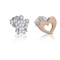 Pendientes Roberto Giannotti con Ángel y Corazón GIA397