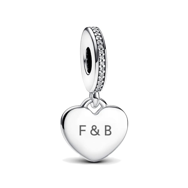 Charm Pandora Colgante Etiqueta de Corazón para Grabar 798761C01