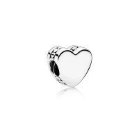 Charm Pandora Corazón Para Grabar 792015