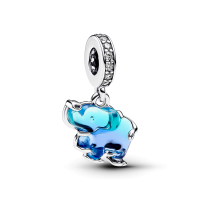 Charm Pandora Colgante Cristal Murano Azul Elefante 793339C01