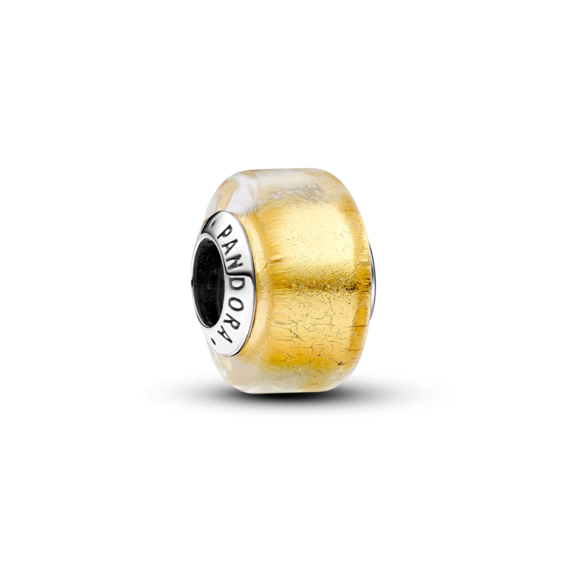 Charm Pandora Mini Cristal de Murano Dorado 793353C00