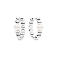Pendientes Pandora de aro Perlas Cultivadas de Agua Dulce y cuentas 293178C01