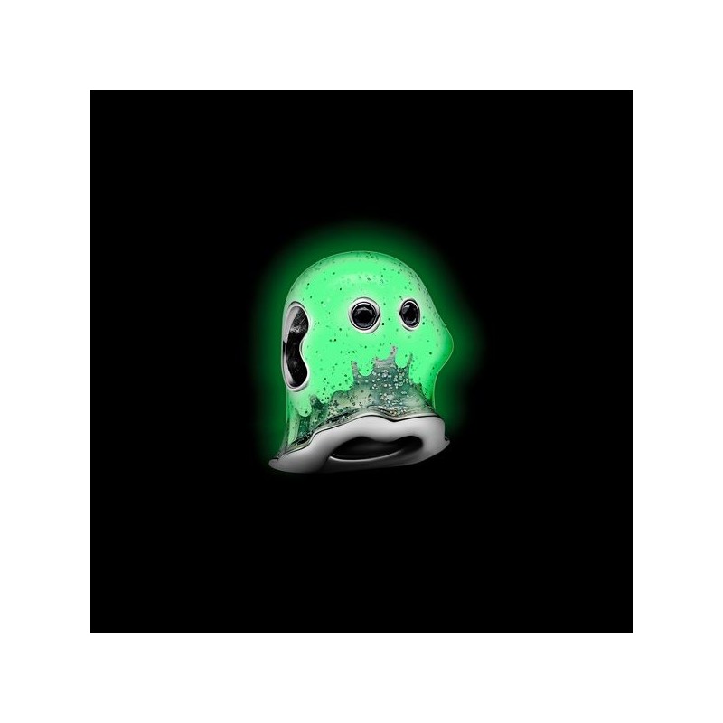 Charm Pandora en plata de ley Fantasma Boo que brilla en la oscuridad 793404C01