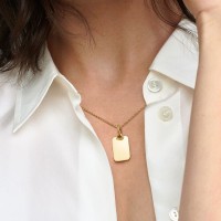 Colgante Etiqueta Rectagular Grabable 368611C00