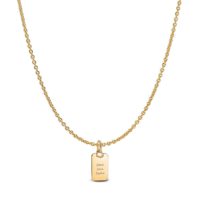 Colgante Etiqueta Rectagular Grabable 368611C00