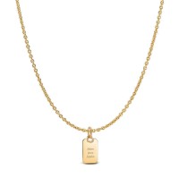 Colgante Etiqueta Rectagular Grabable 368611C00