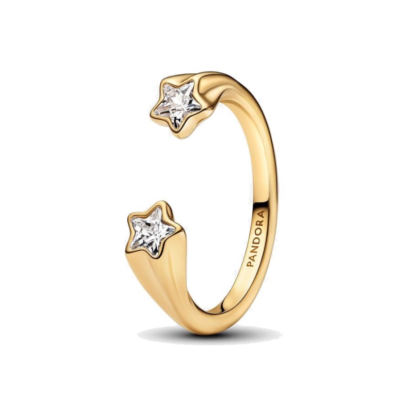Anillo Abierto Estrellas Fugaces Dorado 163582C01