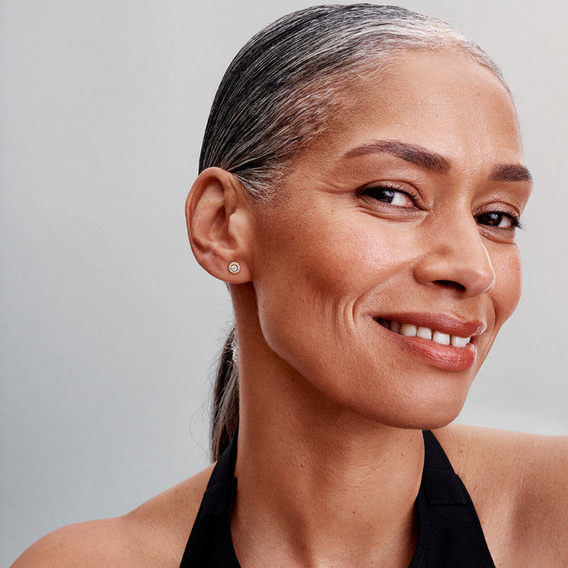 Pendientes Pandora Halo Redondo Dorado 263019C01