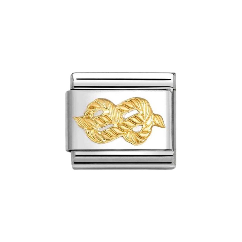 Link Nomination Acero y Oro Nudo Infinito 030149 59