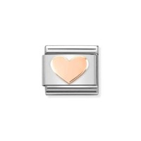 Link Nomination Acero y Oro Rosa Corazón 430104 37