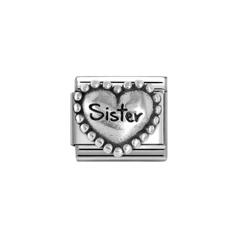 Link Nomination Acero y Plata "Sister" 330101 81