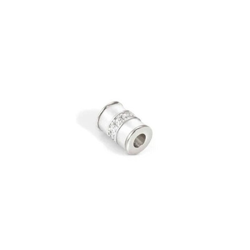 Colgante Nomination Tubo Esmalte Blanco y Circonitas Seimia 148858 000
