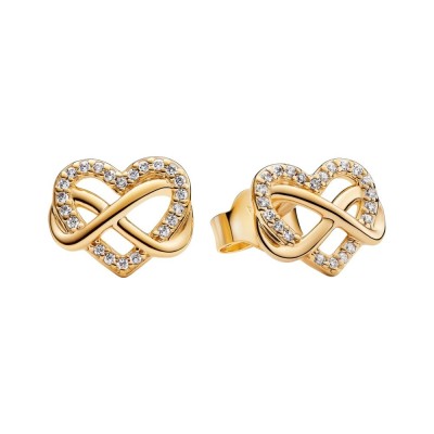 Pendientes Pandora Corazón Infinito Brillante 262667C01