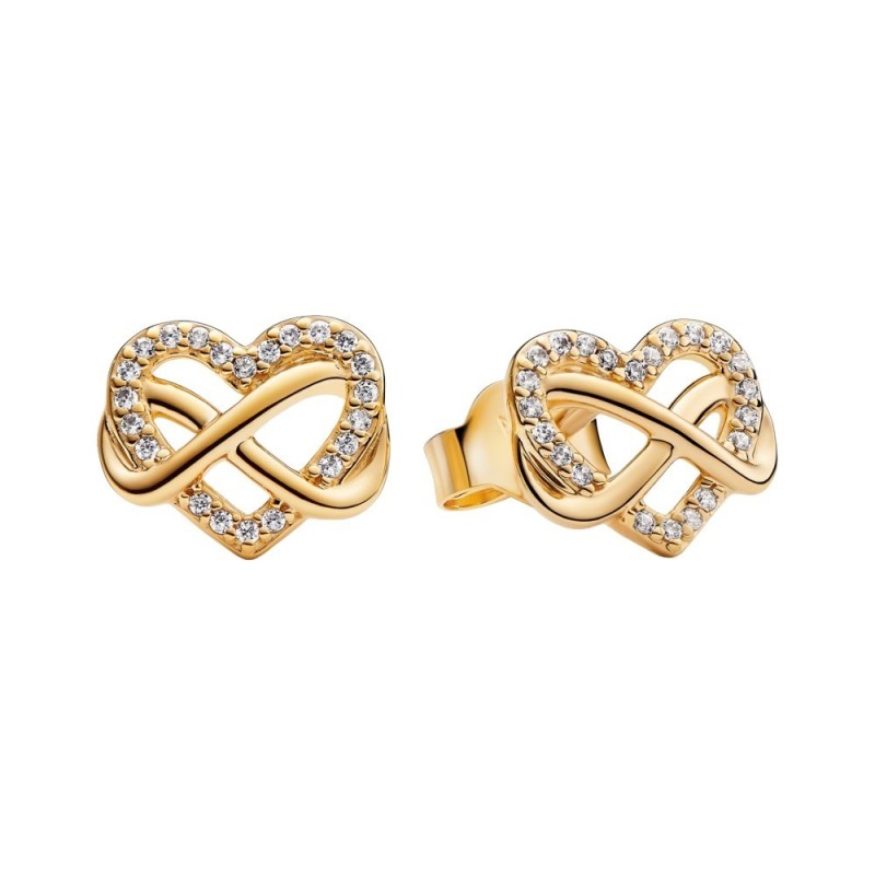 Pendientes Pandora Corazón Infinito Brillante 262667C01