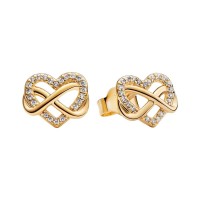 Pendientes Pandora Corazón Infinito Brillante 262667C01