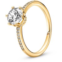 Anillo Pandora Solitario Corona Brillante Transparente 168289C01 Anillo Pandora Solitario Corona Brillante Transparente 168289C01