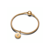 Charm Pandora Colgante Medalla Grabable que se abre 763066C01