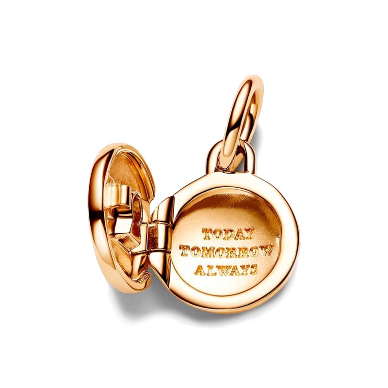 Charm Pandora Colgante Medalla Grabable que se abre 763066C01