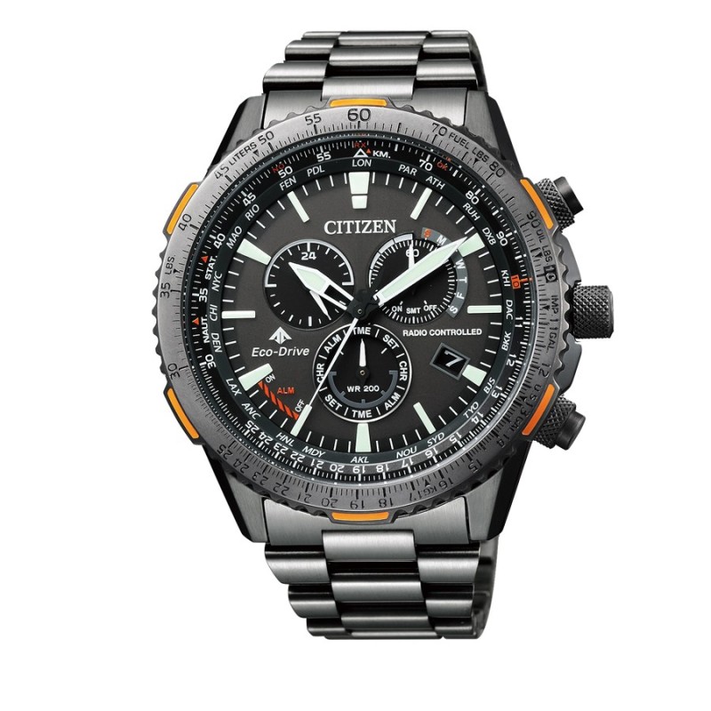 Reloj Citizen España de la colección Crono Pilot Acero Radiocontrol CB5007-51H