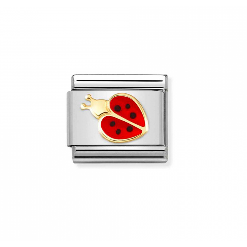 Link Nomination Acero y Oro  Mariquita Roja 030272 69