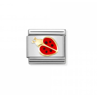 Link Nomination Acero y Oro  Mariquita Roja 030272 69