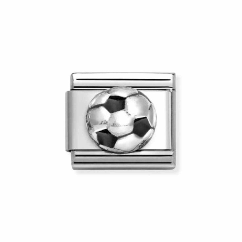 Link Nomination Acero y Plata Football Negro 330204 27
